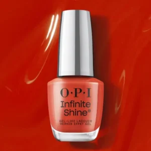OPI Infinite Shine – Knock 'Em Red